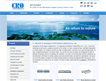 Tablet Screenshot of china-air-curtain.com